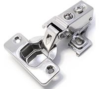 Cerniere for porte for unità da cucina, chiusura ammortizzata, metallo, staccabile 2 pezzi cornice frontale armadio nascosto automatica hardware braccio corto cerniera stretta tazza, cm