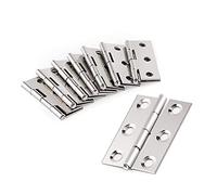 Cerniere for porte in acciaio inossidabile da 20 pezzi, 6 fori di montaggio, utilizzate for la libreria manutenzione mobili for vetrine portagioie, cerniere for uso domestico durevoli