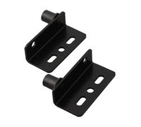 Cerniere girevoli resistenti nere, 2 pezzi, cerniere per porta ad albero nascosto con boccola, per porte e armadi in legno, materiale in ferro