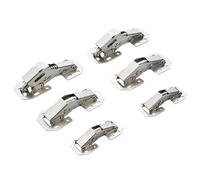 Cerniere idrauliche for mobili da 3 pollici, chiusura ammortizzata a 90 gradi, senza fori, 4 pezzi(4 Inch)