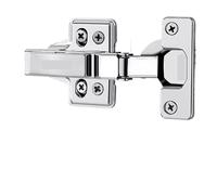 Cerniere idrauliche for mobili in acciaio inossidabile - Ferramenta for mobili con chiusura ammortizzata for cucina e bagno - 1 pz(Blackhalf Overlay)