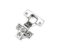 Cerniere idrauliche in acciaio inossidabile a braccio corto con tazza da 35 mm, cerniere ammortizzatore for ante dell'armadio laterali strette(Full overlay 1pc)