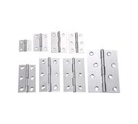 cerniere in acciaio inossidabile, 5 pezzi M-INI cerniera piatta in acciaio inossidabile argento for porta, armadio, finestra, diverse dimensioni(66x37x0.8mm)