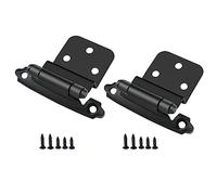 cerniere in acciaio inossidabile, Cerniere for armadio da cucina 2 pezzi, chiusura automatica, molla idraulica 3/8", montaggio frontale su porta, multicolore(Black)