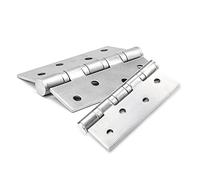 cerniere in acciaio inossidabile, Cuscinetto for cerniera porta battente in acciaio inox argento 4/5 pollici 3 mm 2 pezzi(5 Inch Door Hinge)