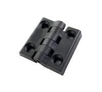 Cerniere in acciaio inox, 10 pezzi di piccole cerniere nere in plastica mini porta cuscinetto scatola distribuzione 'armadio industriale cerniera smorzamento regolabile(40x40)