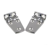 Cerniere in acciaio inox 316 per uso marino, set di 2 boccaporti ad angolo retto da incasso (38 x 66 mm)
