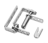 Cerniere in acciaio inox antiruggine per porte, finitura spazzolata e resistente ai graffi, adatte per porte in legno e lega, due cerniere in ogni set (M)