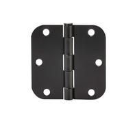 Cerniere in acciaio inox, Cerniera for porta in acciaio inossidabile nero opaco arrotondata for interni, 3 pezzi, for cassetto 'armadio