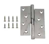 Cerniere in acciaio inox per alzare la testa verso l'interno e verso l'esterno, per porte del bagno, opzioni sinistra destra (10,2 cm sinistra)