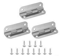 Cerniere in acciaio inox per cassapanca Igloo 165 QT, kit da 3 pezzi con viti