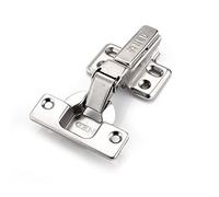 Cerniere in ferro inossidabile da 2 pezzi, cerniere for porte 'armadio a due forze, di dimensioni universali, adatte for ferramenta for mobili cucina e for la casa(Half Overlay)