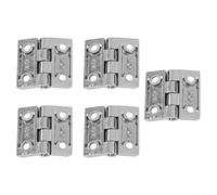 Cerniere in lega di zinco, 5 pezzi, per porte di armadi, scatole, capannoni, paraschiena, mobili, esigenze di montaggio industriale (40 x 40 cm, argento)