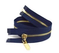 Cerniere in metallo 40/50/60/70cm 3# cerniera aperta in metallo, Oro blu scuro, 2 pcs aperto 40cm