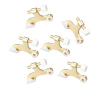 Cerniere in metallo per installazione superiore della porta Aspetto dorato alla moda Cerniere superiori per porte resistenti Installazione semplice tono oro set ispessito elegante hardware per la casa