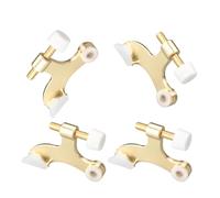 Cerniere in metallo per installazione superiore della porta Aspetto dorato alla moda Cerniere superiori per porte resistenti Installazione semplice tono oro set ispessito elegante hardware per la casa