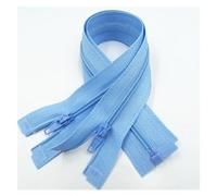 Cerniere in nylon a spirale, cursori per cerniere, Cerniere 5 pezzi Cerniera aperta 20 cm-60 cm Adatto for il processo di cucitura degli indumenti(Light Blue,25CM-5PCS)