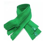 Cerniere in nylon a spirale, cursori per cerniere, Cerniere 5 pezzi Cerniera aperta 20 cm-60 cm Adatto for il processo di cucitura degli indumenti(Grass Green,35CM-5PCS)