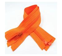 Cerniere in nylon a spirale, cursori per cerniere, Cerniere 5 pezzi Cerniera aperta 20 cm-60 cm Adatto for il processo di cucitura degli indumenti(Oranje,30CM-5PCS)