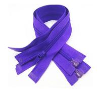 Cerniere in nylon a spirale, cursori per cerniere, Cerniere 5 pezzi Cerniera aperta 20 cm-60 cm Adatto for il processo di cucitura degli indumenti(Deep Purple,20CM-5PCS)