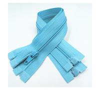 Cerniere in nylon a spirale, cursori per cerniere, Cerniere 5 pezzi Cerniera aperta 20 cm-60 cm Adatto for il processo di cucitura degli indumenti(Lake Blue,20CM-5PCS)