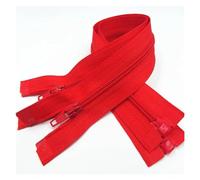 Cerniere in nylon a spirale, cursori per cerniere, Cerniere 5 pezzi Cerniera aperta 20 cm-60 cm Adatto for il processo di cucitura degli indumenti(Red,20CM-5PCS)
