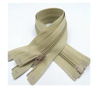 Cerniere in nylon a spirale, cursori per cerniere, Cerniere 5 pezzi Cerniera aperta 20 cm-60 cm Adatto for il processo di cucitura degli indumenti(Khaki,40CM-5PCS)