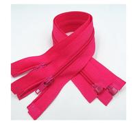Cerniere in nylon a spirale, cursori per cerniere, Cerniere 5 pezzi Cerniera aperta 20 cm-60 cm Adatto for il processo di cucitura degli indumenti(Rose red,60CM-5PCS)