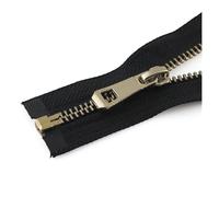 Cerniere in nylon a spirale, cursori per cerniere, Cerniere 55/65/75cm Cerniera Aperta for Fai da Te Cucito Accessori for Abbigliamento Cerniera for Giacca Cappotti Indumenti Vestiti Scarpe(Schwarz,55