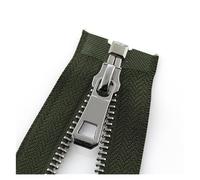 Cerniere in nylon a spirale, cursori per cerniere, Cerniere 55/65/75cm Cerniera Aperta for Fai da Te Cucito Accessori for Abbigliamento Cerniera for Giacca Cappotti Indumenti Vestiti Scarpe(Green,55CM