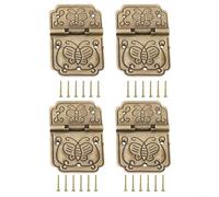 Cerniere in ottone per diverse applicazioni, adatte per la realizzazione e la riparazione di mobili in stile vintage (bronzo)