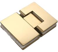 Cerniere in vetro 1 pezzo 90/135/180 gradi porta in vetro clip 8-12 mm acciaio inossidabile montaggio a parete senza telaio fisso cerniera doccia(Silver)