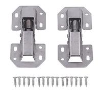 Cerniere Inox per Porte Ante Porta Filo Muro, Set 2 Pezzi in Lega di Zinco 10,4x4,4cm - Cerniere a Scomparsa, Facili da Installare, Resistenza alla Ruggine per Armadi e Mobili