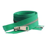 Cerniere invisibili, cerniere aperte, cerniere chiuse, cerniere in metallo, cerniere in metallo dorato con chiusura automatica colorate da 5 pollici, fai da te, artigianali(Green,Length 80cm)