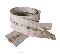 Cerniere invisibili, cerniere aperte, cerniere chiuse, cerniere in metallo, cerniere in metallo dorato con chiusura automatica colorate da 5 pollici, fai da te, artigianali(Gray,Length 40cm)