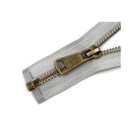 Cerniere invisibili Taglia 5 Cerniere in metallo con estremità aperta Chiusura automatica multicolore 10-80 cm for cucito fai-da-te(Grey,30cm)