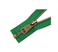 Cerniere invisibili Taglia 5 Cerniere in metallo con estremità aperta Chiusura automatica multicolore 10-80 cm for cucito fai-da-te(Green,30cm)