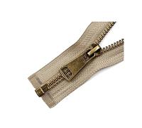 Cerniere invisibili Taglia 5 Cerniere in metallo con estremità aperta Chiusura automatica multicolore 10-80 cm for cucito fai-da-te(Beige,20cm)