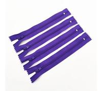 Cerniere Lampo 10 pezzi da 7,5 cm a 60 (3-24 pollici) 3# Cerniera a spirale chiusa in nylon adatta for cerniere for vestiti cucire(Deep Purple,45cm)