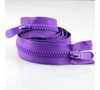 Cerniere Lampo Con Doppio Cursore Zipper Colorful Open End Zip Doppi cursori verso il basso Forniture for cucire Accessorio for abbigliamento per Cucire(Purple)