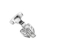 Cerniere moderne for ante di mobili senza telaio con chiusura ammortizzata - Cerniere europee nichelate a sovrapposizione completa/mezza/inserti(Half Overlay,2 Pcs)