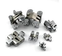 Cerniere nascoste in acciaio inossidabile 304, 2 pezzi, sette dimensioni, cerniere invisibili for porte pieghevoli nascoste for ferramenta for mobili da cucina Cerniere pieghevoli(13x45mm)