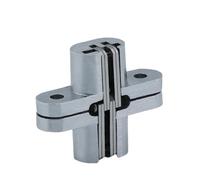 Cerniere per Ante Cucina 2 pz Cerniera A Scomparsa Pieghevole Cerniere for Porte In Legno 180 Gradi Invisibile Porta Croce Ferramenta for Mobili In Acciaio Inox(13x60mm)