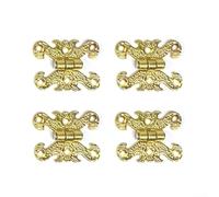 Cerniere per ante di armadietti, in bronzo retrò, confezione da 4, stile | lega di zinco, dimensioni 40 x 30 mm, design decorativo della testa, resistente alla ruggine, include viti di montaggio