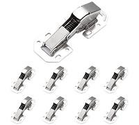 Cerniere per ante di armadio 8 PCS. 10 cm cerniere per armadi senza telaio nascoste chiusura morbida cerniera per armadio nascosta con viti