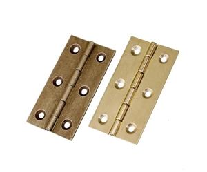 Cerniere Per Ante Di Mobili 10pcs/bag Solid Brass Hinges Vintage Furniture Hardware Door And Window Cabinet Box Concealed Hinge Cabinet Hardware With Matching Screws