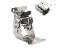 Cerniere per ante per armadi - Cerniere per armadi muti, Cerniere per porte per armadi senza cornice | Cerniera pieghevole in acciaio ad alto tenore di carbonio da 0 a 180 gradi, con viti