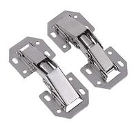 Cerniere per armadi a chiusura ammortizzata, Cerniera a molla a ponte da 10 pezzi/set 3 pollici, cerniera for porta dell'armadio, senza perforazione, ferramenta for mobili, for armadio cucina, tavolo