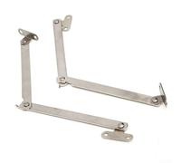 Cerniere per armadietti, confezione da 2 aste pieghevoli in acciaio inox, per porte e armadi, supporto mobile verso l'alto, per ante di credenze della cucina o del bagno (1 paio)