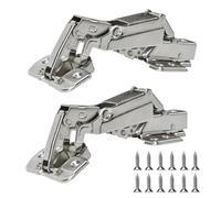 Cerniere per armadietti da cucina (1 coppia, 2 pezzi) cerniere per armadio da cucina a 175 gradi, per Lazy Susan, angolare, porta nascosta, porta pieghevole (sovrapposizione completa a 175 gradi, 2